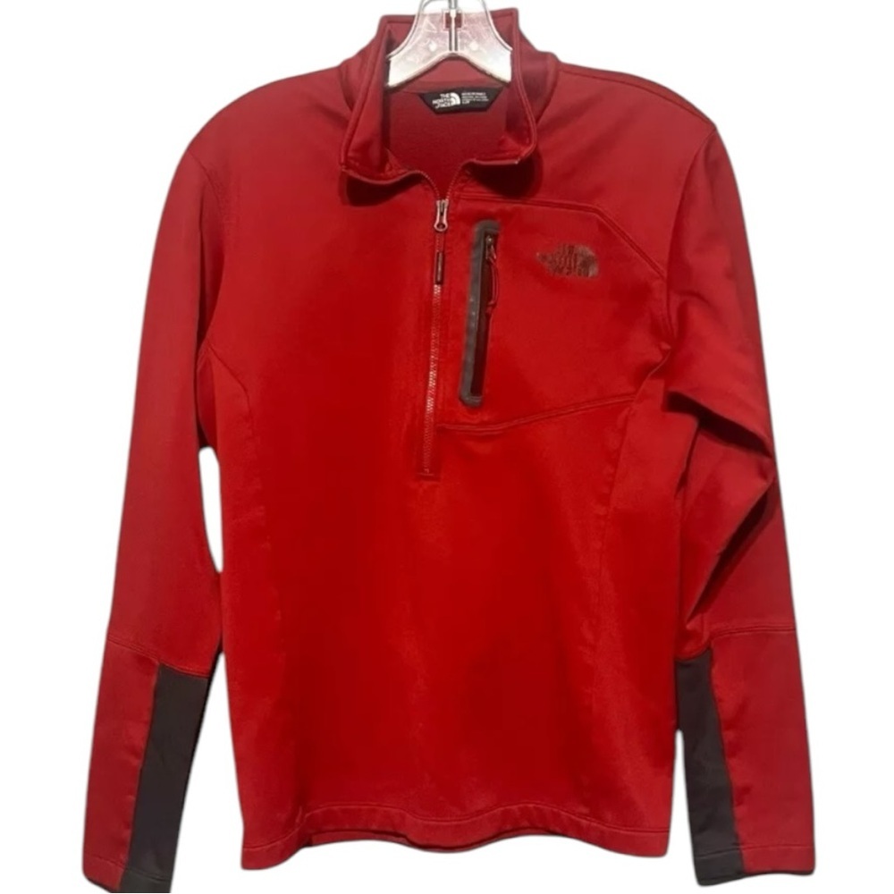 The North Face Canyonlands Fleece Quarter Zip Pullover Jacket Red Women’s Small